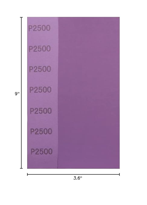Sandpaper 2500 Grit, Wet Dry Sanding Sheets, High Performance Ceramic Abrasive - Image 10