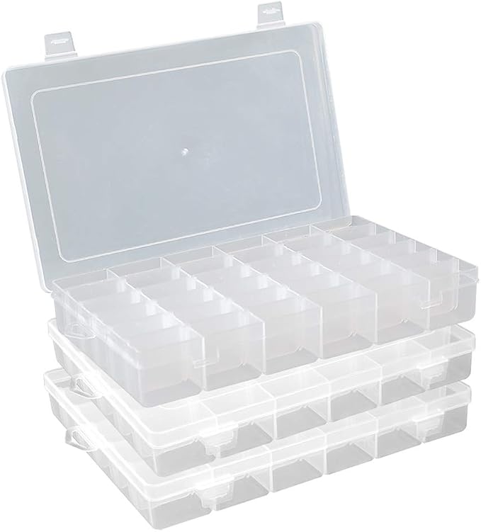 Plastic Organizer Container Box 36 Compartments Jewelry Storage Box - Image 6