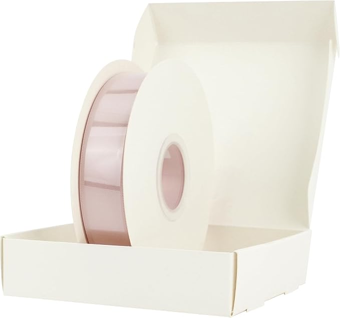 HUIHUANG Rose Gold Satin Ribbon 1 inch x 50 Yards Double-Faced Polyester Ribbon - Image 7