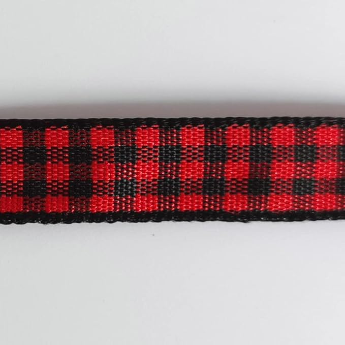 Red and Black Gingham Plaid Checked Ribbon 25 Yards Each Roll 100% Polyester - Image 9