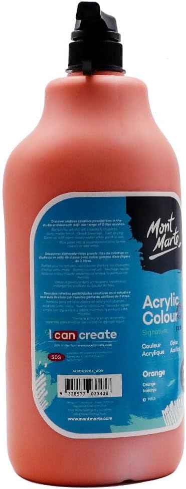 Mont Marte Discovery School Acrylic, 1/2 Gallon. Ideal - Image 6