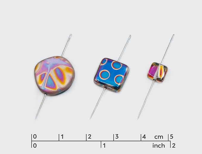 1.75 oz Mix of Unique Czech Bohemia Glass Pressed Beads, Violet Pink Vitrail - Image 6