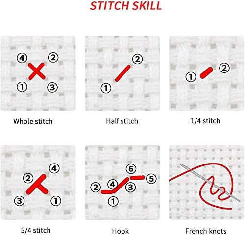 Funchey Stamped Cross Stitch Kits, DIY Cross Stitch Pattern - Image 8