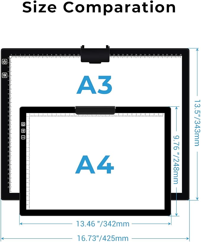 Bylitodt Cordless A4 Light Pad, Diamond Art Light Board - Image 9