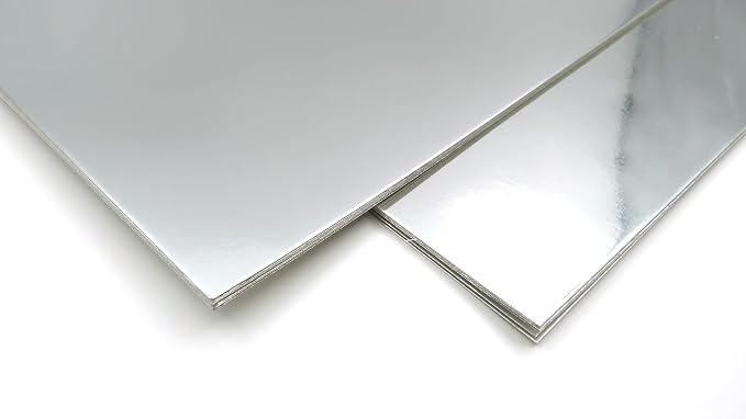 TGXRZX Metallic Silver Cardstock Paper, Size 8 "x 11", Mirror Finish Gold Foil - Image 9