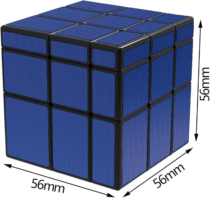 TANCH QIYI Mirror Speed Cube 3x3 Dysmorphism Magic Cube Puzzle Toy Blue - Image 5