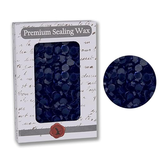 Nostalgic Impressions Navy Blue Premium Sealing Wax Beads 2 OZ. by NostalgicImpressions