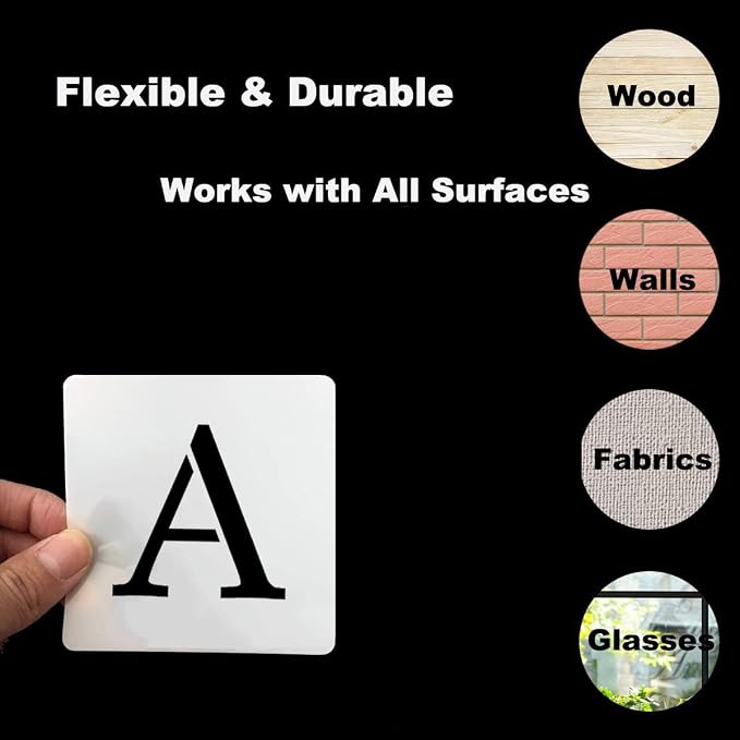 1.5 Inch Alphabet Letter Stencils - Image 7
