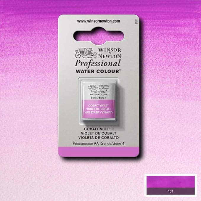 Winsor & Newton Professional Water Colour Paint, Half Pan, Cobalt Violet - Image 6