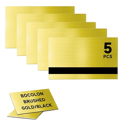 5 PCS Laser Engraving Double Color ABS Plastic Sheet, Two-Tone Laserable by Bocolon