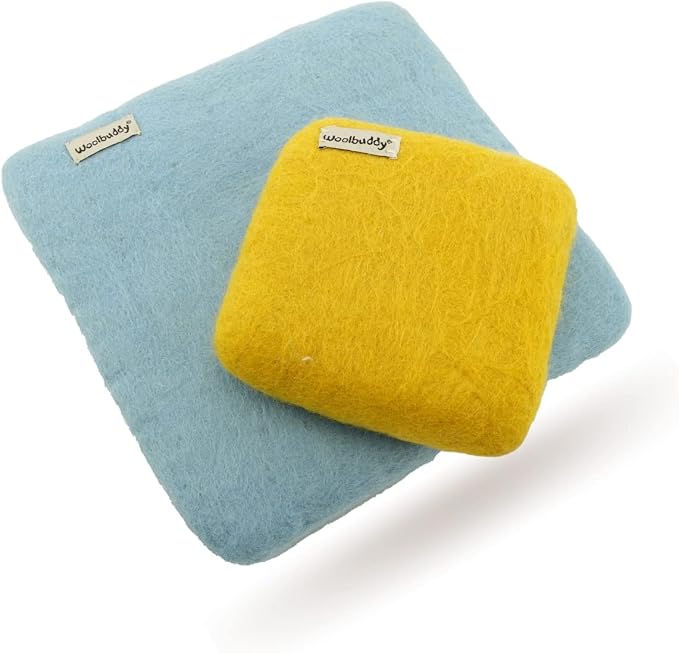 Woolbuddy Needle Felting Wool Mat – 6x6x1.5 Inch Pad - Image 3