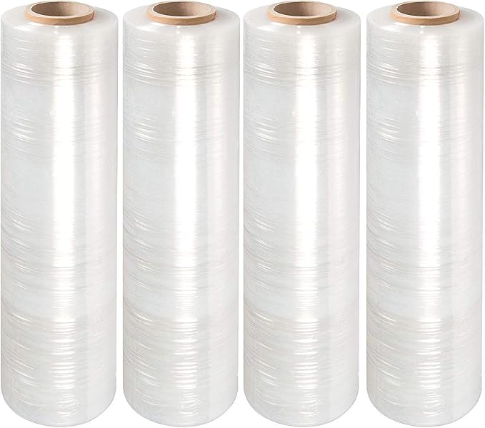 PackageZoom 16 Rolls 15" x 1500 Ft Stretch Wrap Heavy Duty, 55 Gauge High by packagezoom