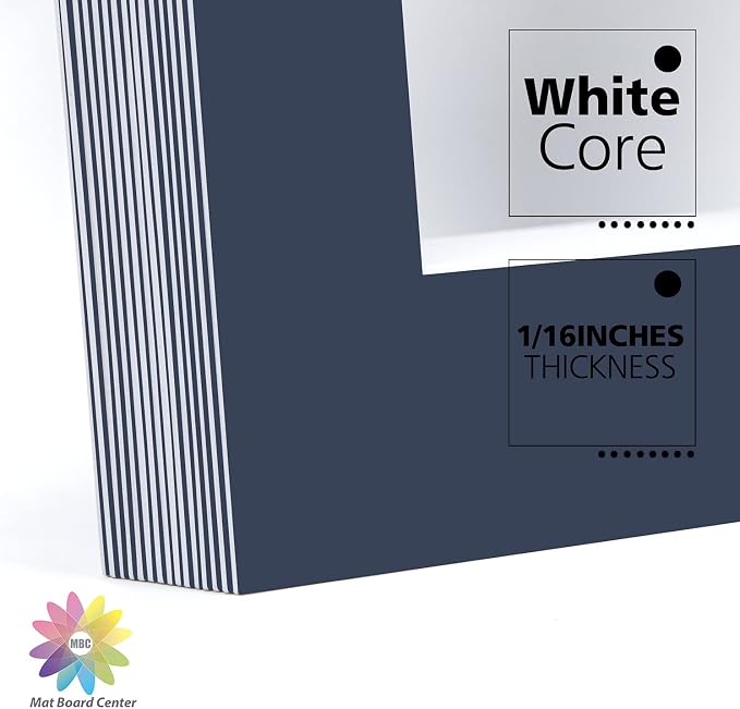 Mat Board Center, 11x14 for 8x10 Dignity Blue Color Mats - Image 8