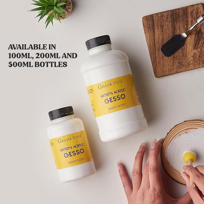 GRANOTONE Acrylic Gesso Water Base | Matte Finish | Interior/Exterior Use | - Image 6