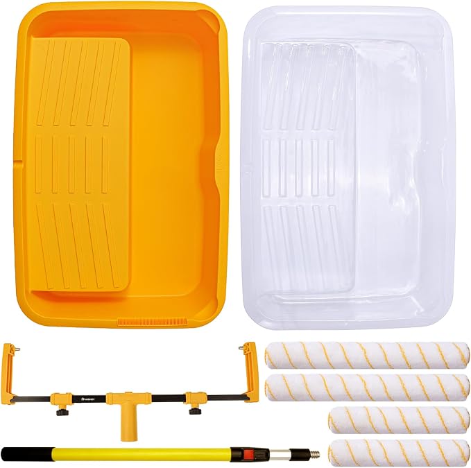 Voomey 18" Paint Roller Kit,10Pc Paint Roller Tray - Image 6
