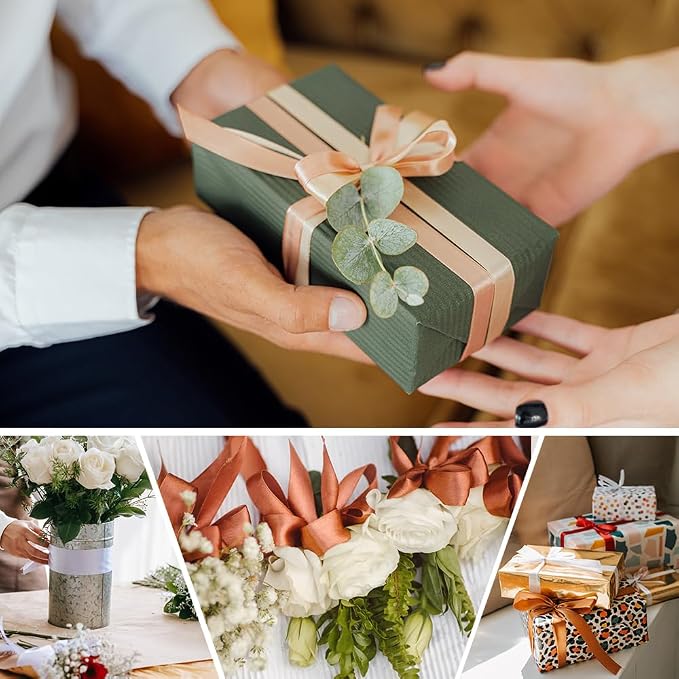 3/8" Wide x 100 Yards Single Face Polyester Satin Ribbon, Satin Ribbon - Image 6