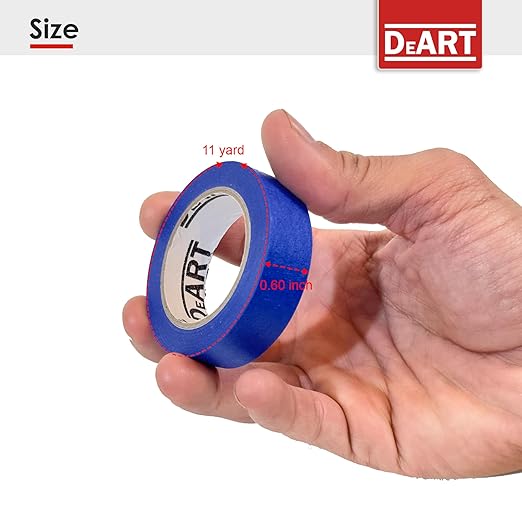 Colored Masking Tape, 264 Ft x 0.6 inch MIni Color Painters Tape - Image 9