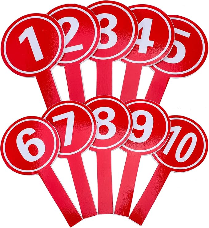 10pcs Handheld Score Paddles Foam Number Scoreboards 1-10 Voting Scoreboards - Image 9