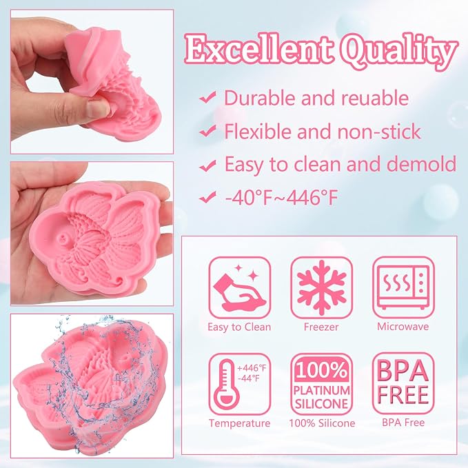 1 Pcs Vivid Ocean Theme Fish Fondant Mold, Cute Fish Candy Silicone Mold - Image 8