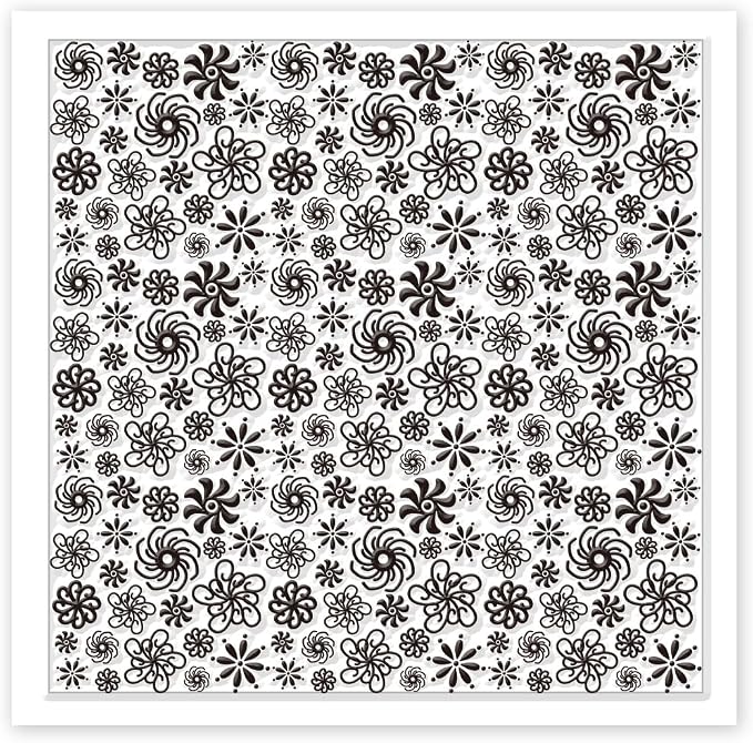 CHGCRAFT Plum Blossoms Polymer Clay Texture Sheets Art Rotation Flowers - Image 8