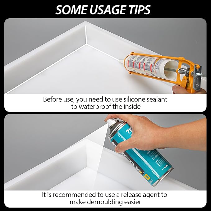 Large Reusable Epoxy Resin Mold 24×14×3 Adjustable Clamping System – Ideal - Image 7