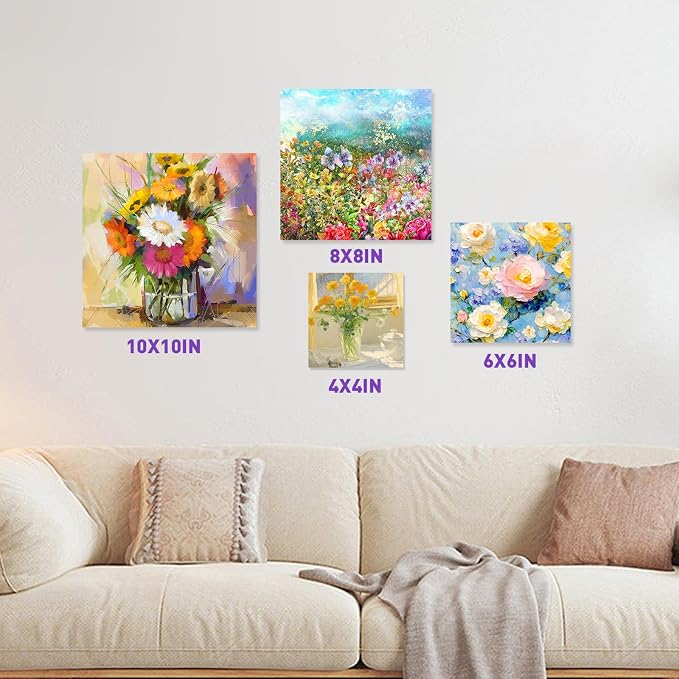 ESRICH 24Pack Canvas for Painting, 10x10 Canvas Boards for Painting, Art - Image 7