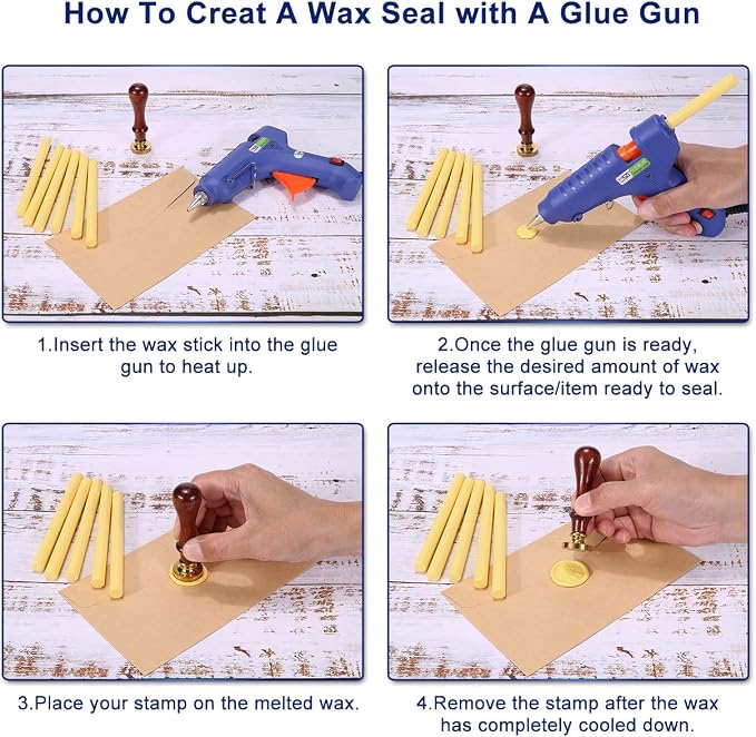 Yoption 15 Pieces Light Yellow Glue Gun Sealing Wax Sticks - Image 7