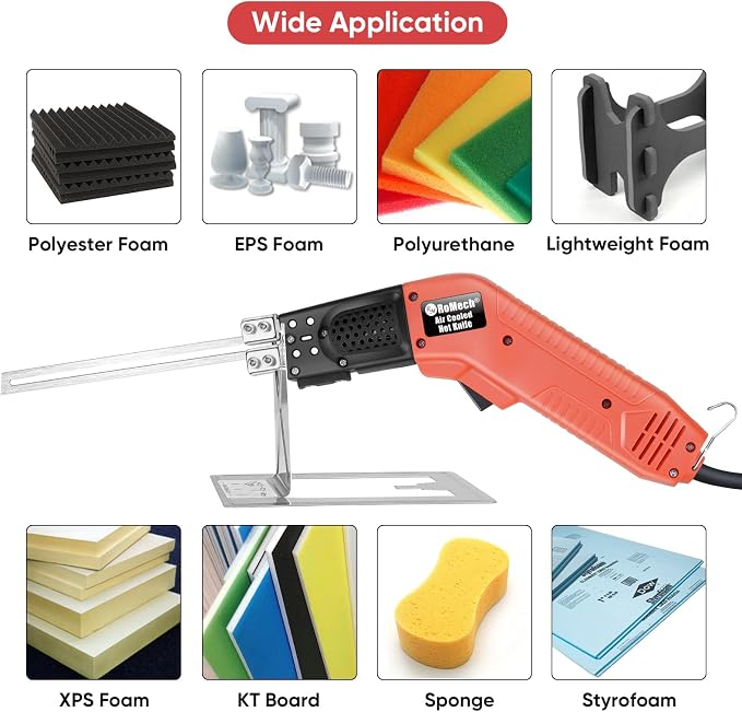 ROMECH Foam Cutter Pro Electric Hot Knife, 200W Air Cooled Styrofoam Cutting - Image 7