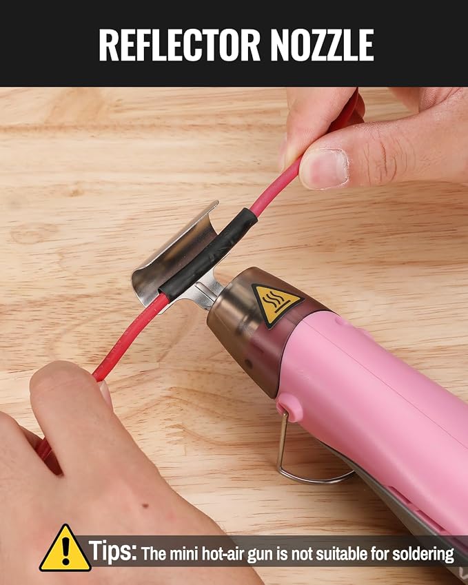 WORKPRO 7.2V Mini Cordless Heat Gun, 680℉ Hot Air Gun - Image 8