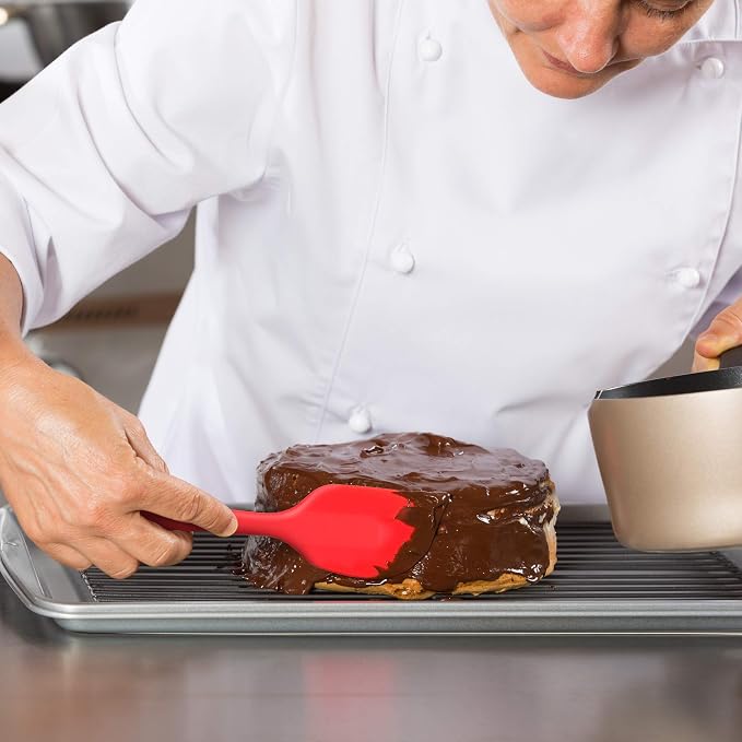 Silicone Spatula 4-piece Set, Heat-Resistant Non-stick Rubber Spatulas - Image 8