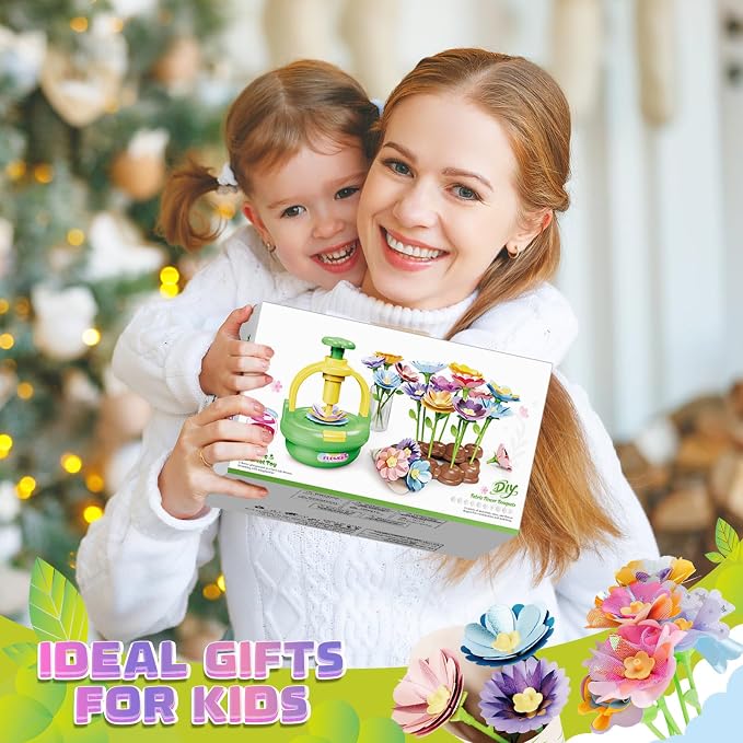 Plunack Flower Bouquets Toys for Kids Age 4-8, Flower Press Kit DIY Flowers - Image 7