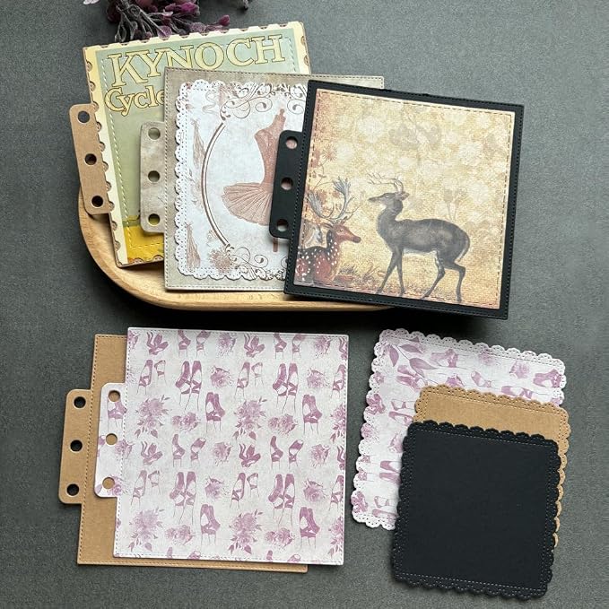Rectangle Lace Loose-Leaf Cutting Dies, Backgrounds Frame Die Cuts Metal - Image 5