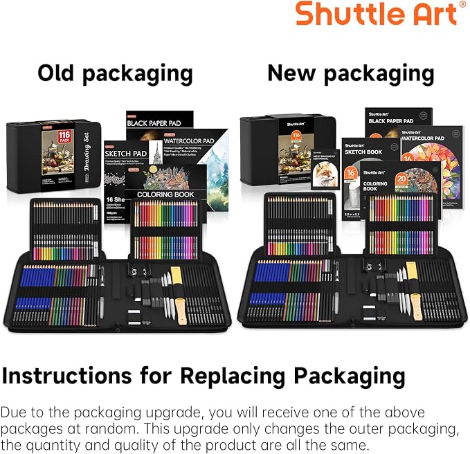Shuttle Art 116 PCS Drawing Kit, Professional Drawing Supplies - Image 8
