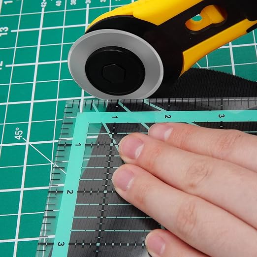 MANUFORE 4pcs Square Quilting Ruler Sewing Acrylic Ruler Anti-Slip Metric Ruler - Image 6