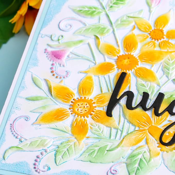 BAOFALI 3D Embossing Folders Daffodil Clear Textured - Image 9