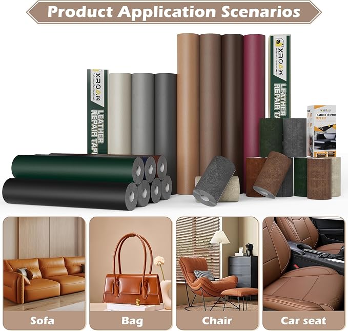 Leather Repair Tape, 23.6x79 inch Leather Patches - Image 6