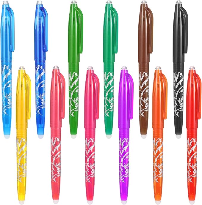 12pcs Heat Erasable Pens for Fabric, Fabric Marking Pens Fabrics Markers No - Image 8