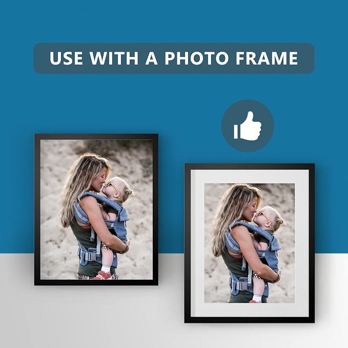 Somime 10 Pack Pre-Cut 11 x 14 White Picture Mats - Image 7