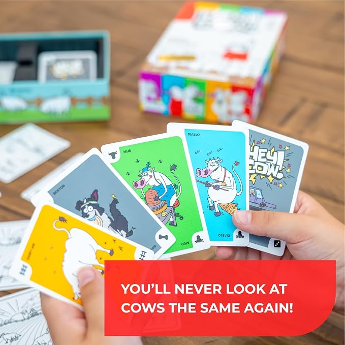 Hey Cow! - Family Card Game for Kids and Adults - Fun Farm-Themed Strategy Game - Image 7