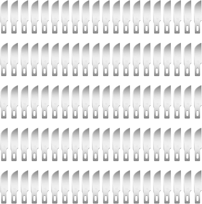 100 Pack Hobby Blades Set #10 Craft Knife Blades Refill Hobby Knife Replacement - Image 7