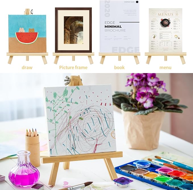 TKOnline 10PCS 9 Inch Wood Easels, Easel Stand - Image 7