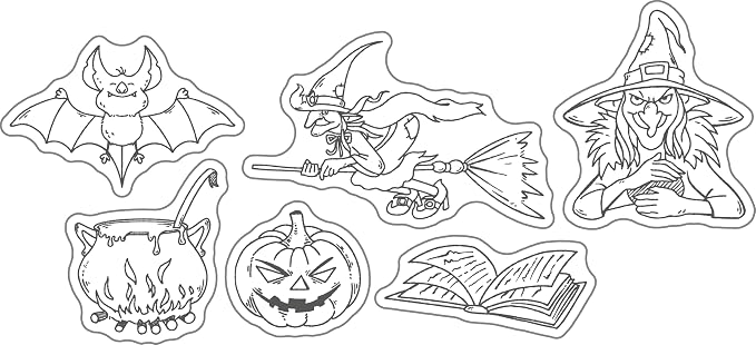 Halloween Clear Silicone stampReusable Stamp - Image 7