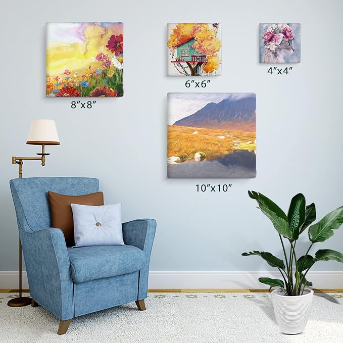 4 Packs Square Canvases for Painting - Image 6