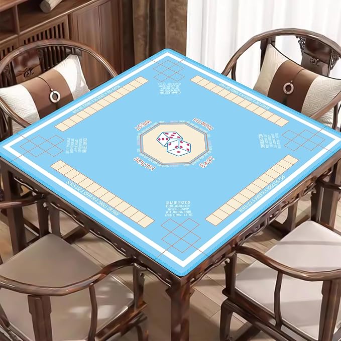 Mahjong Mat for Table 31.5"x31.5", MahJongg Mat Cloth Cover - Image 7