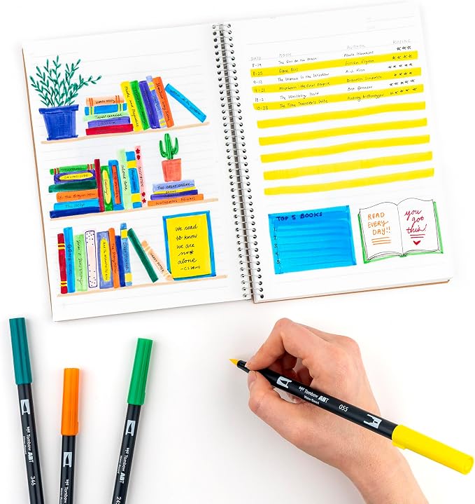 Tombow Dual Brush Marker 10-Piece Set: Primary - Image 12