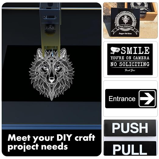 5PCS Laser Engraving Double Color ABS Plastic Sheet, Two-Tone Laserable - Image 4