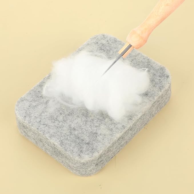 Natural Wool Needled Felting Pad Needle Felting Mat 4.6 * 3.4'' Needle Felting - Image 7