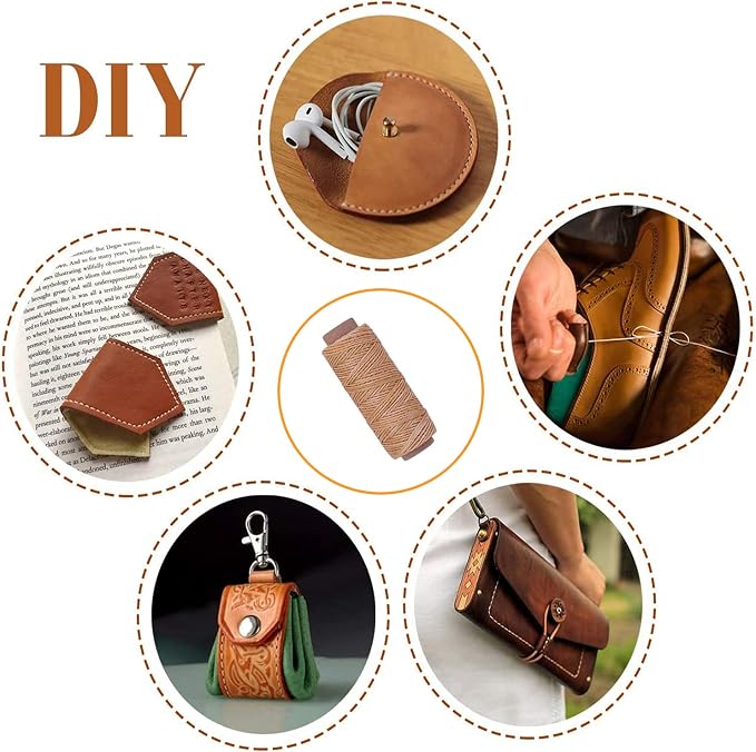 48 Colors Waxed Thread, Leather Sewing, Hand Stitching Thread - Image 7