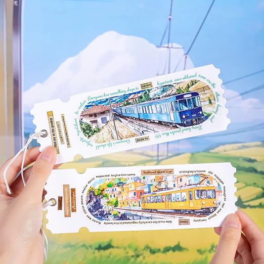 Train Scenery Washi Tape Set – 6 Rolls Travel & Nature Inspired - Image 7