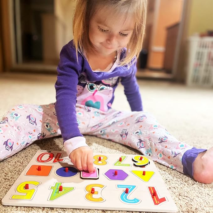 7 Pack Wooden Puzzles for Toddlers 2 3 4 5 Years Old - Image 8